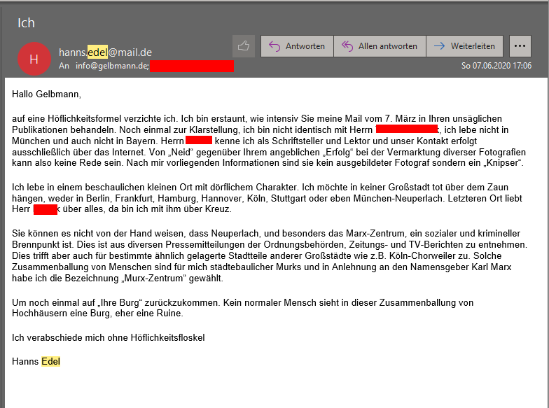 Fake-User von meinem Stalker mein Stalker