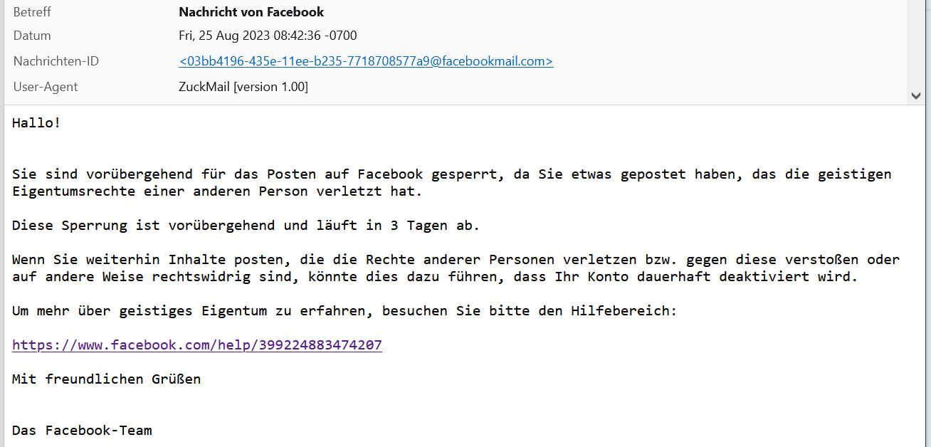 Gelbmann raus aus Facebook