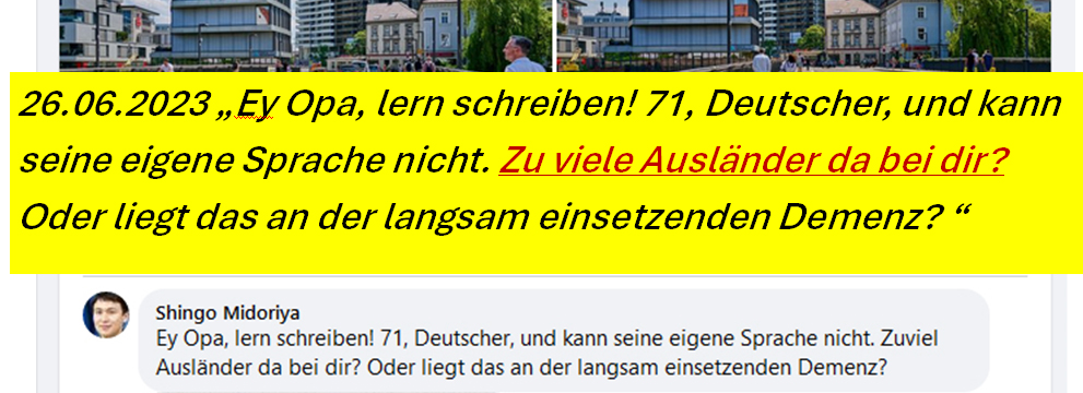 rechte Hetze in Neuperlach von meinem Stalker
