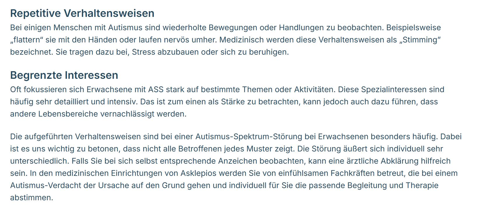 autismus spektrum stöhrung