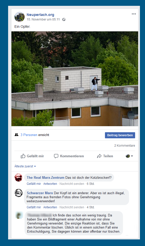 Hilfloser Patient vom Pflegeheim Phönix.