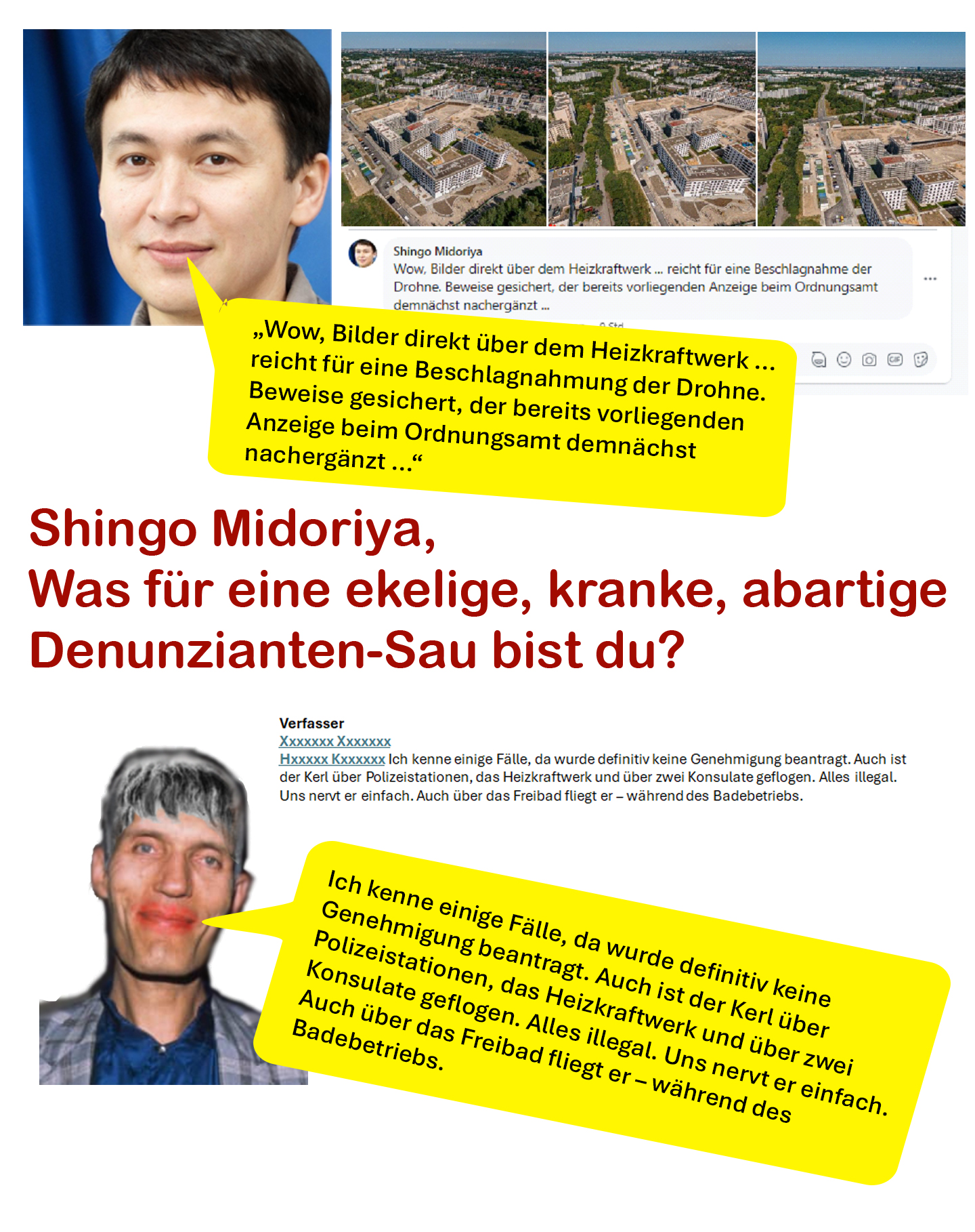 ekeliger lügner und kranke denunziantesau