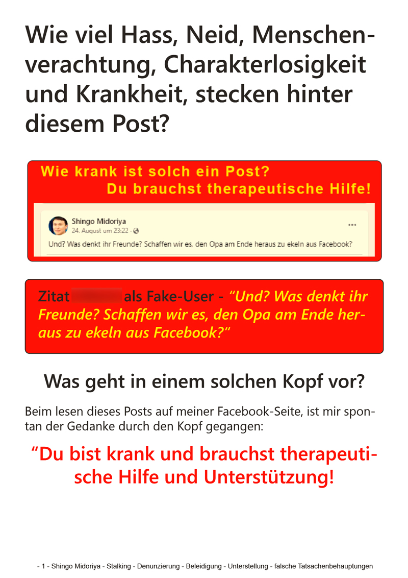 rechte Hetze in Neuperlach von meinem Stalker