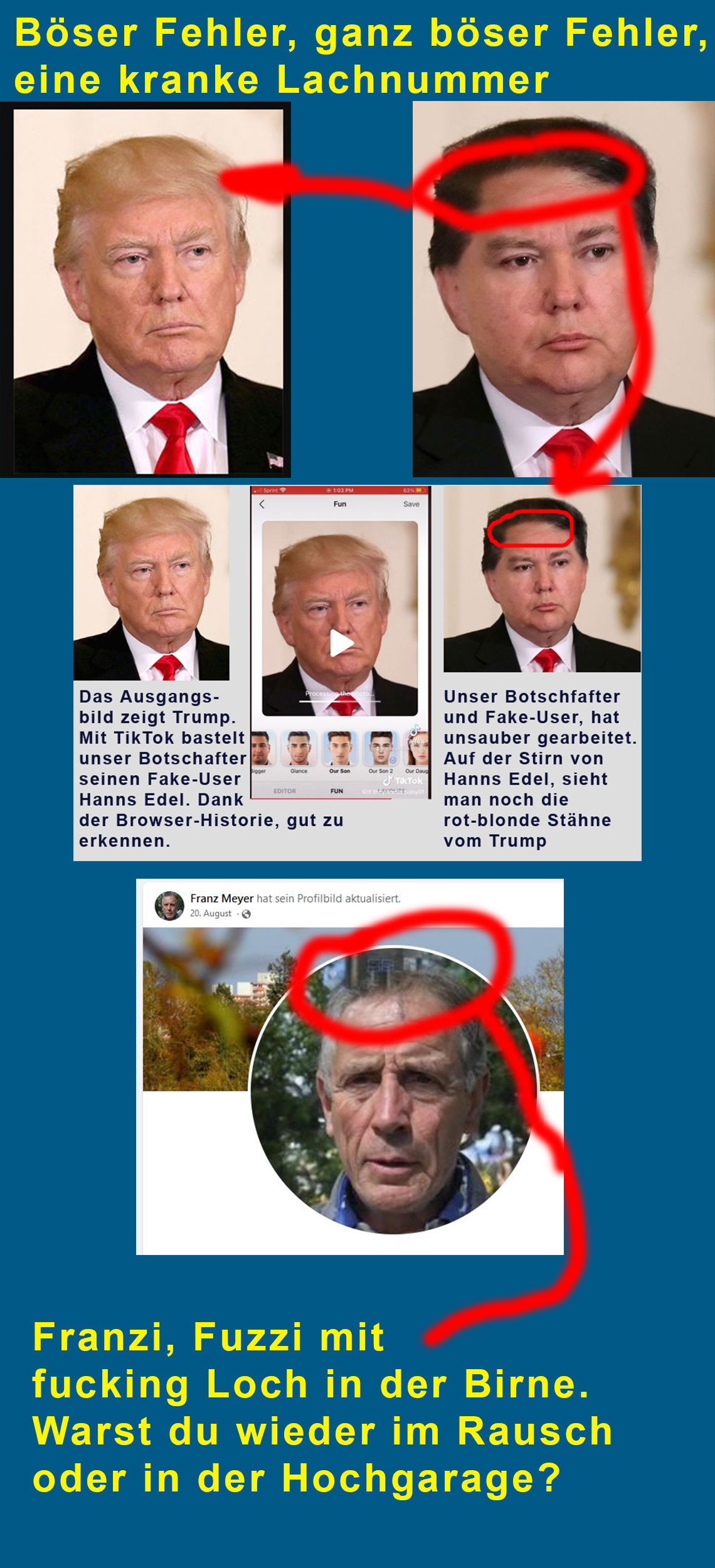 Ekeliger, du bist eine Null