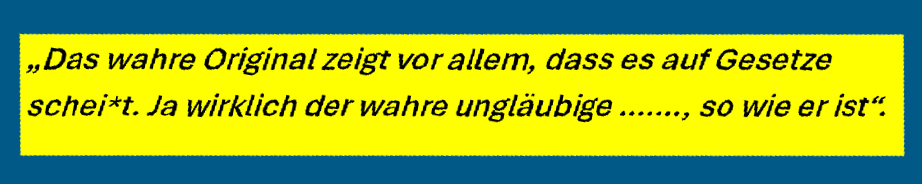 Genehmigung fordert die kranke Denunziantensau