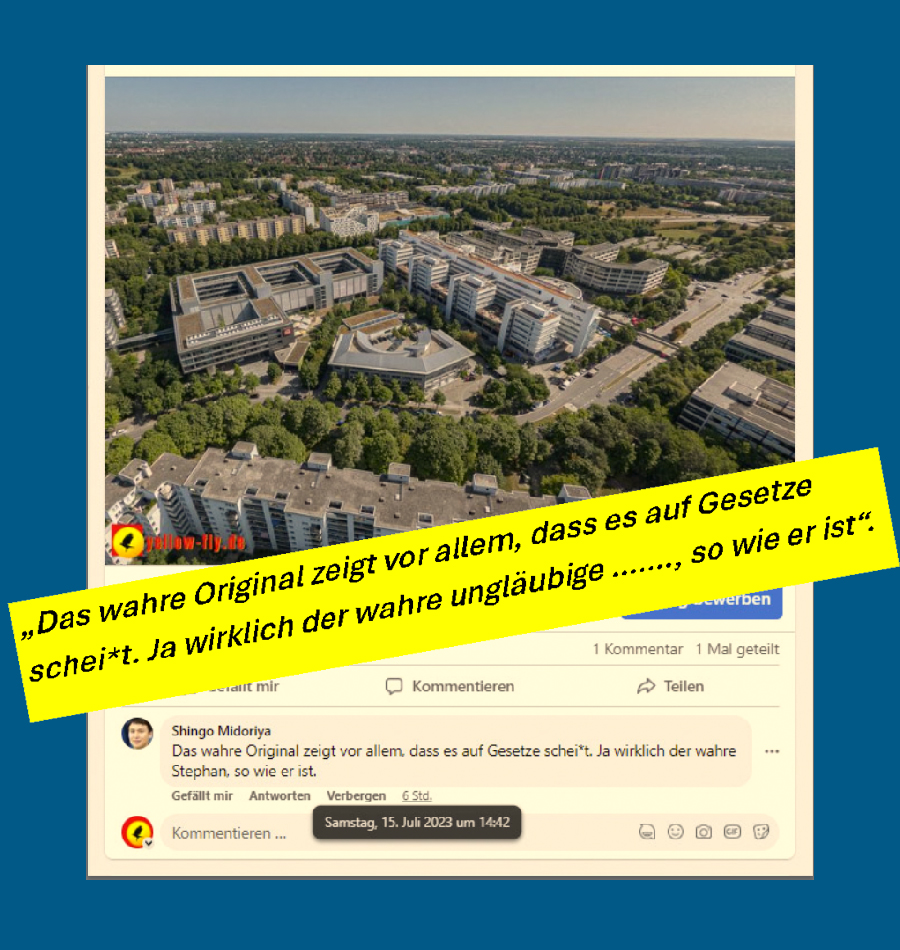 Genehmigung fordert die kranke Denunziantensau