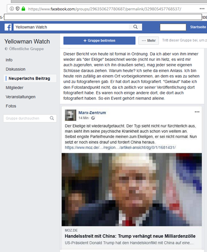 lärmempfindlich nur Facebook post