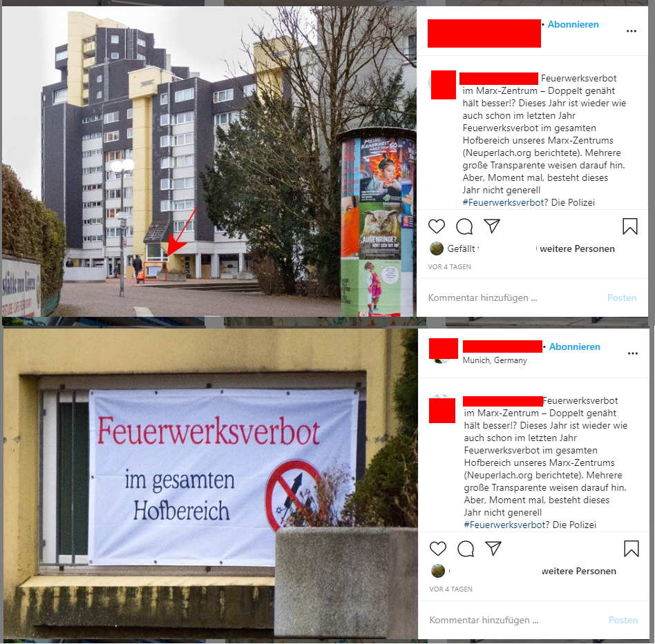 Illegale Fotos von Stalker aus dem Marx-Zentrum und Verletzung des Urheberrecht