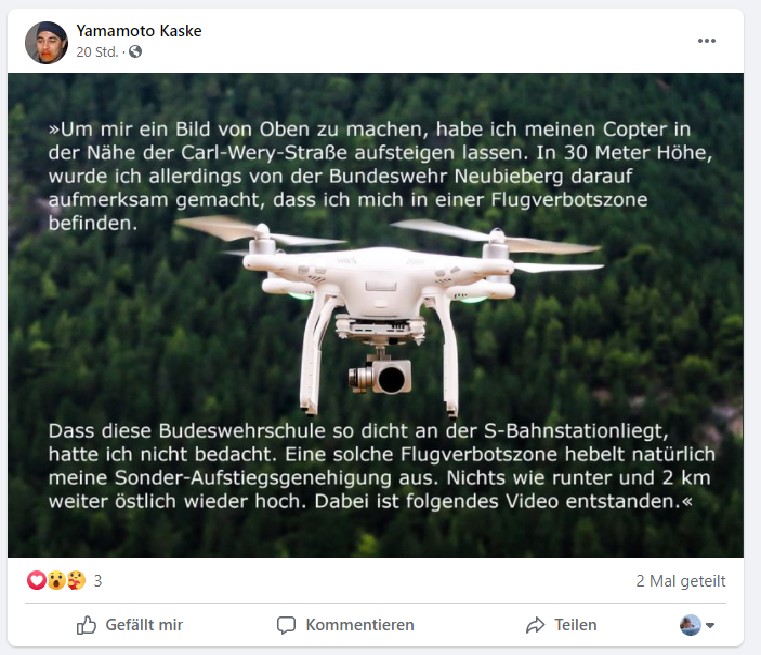 Post und Kommentare meines psychisch kranken Stalkers 