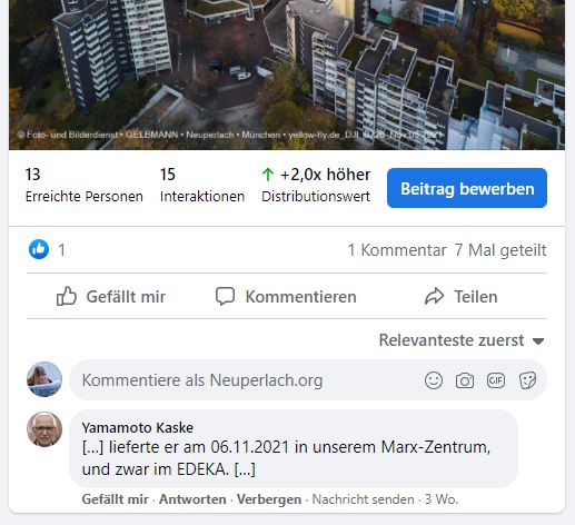 Post und Kommentare meines psychisch kranken Stalkers 