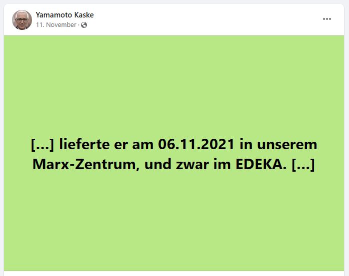 Post und Kommentare meines psychisch kranken Stalkers 