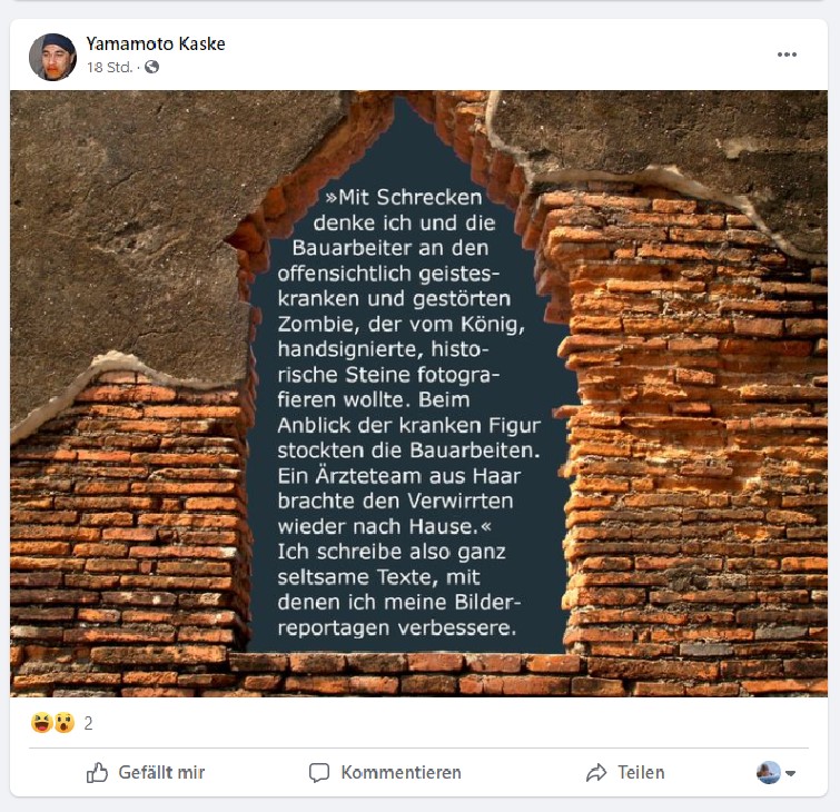Post und Kommentare meines psychisch kranken Stalkers 