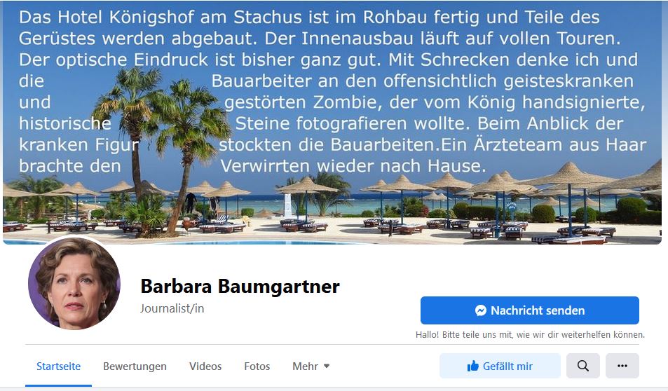 Post und Kommentare meines psychisch kranken Stalkers 