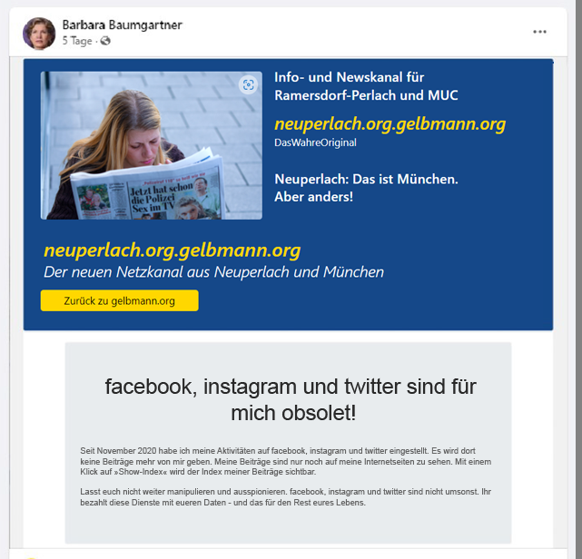 Post und Kommentare meines psychisch kranken Stalkers 