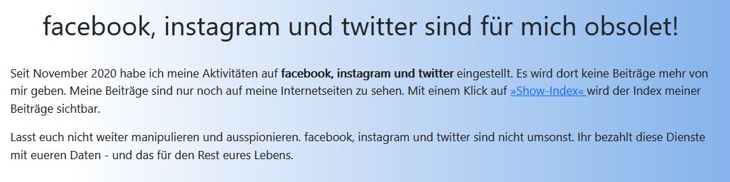 Post und Kommentare meines psychisch kranken Stalkers 