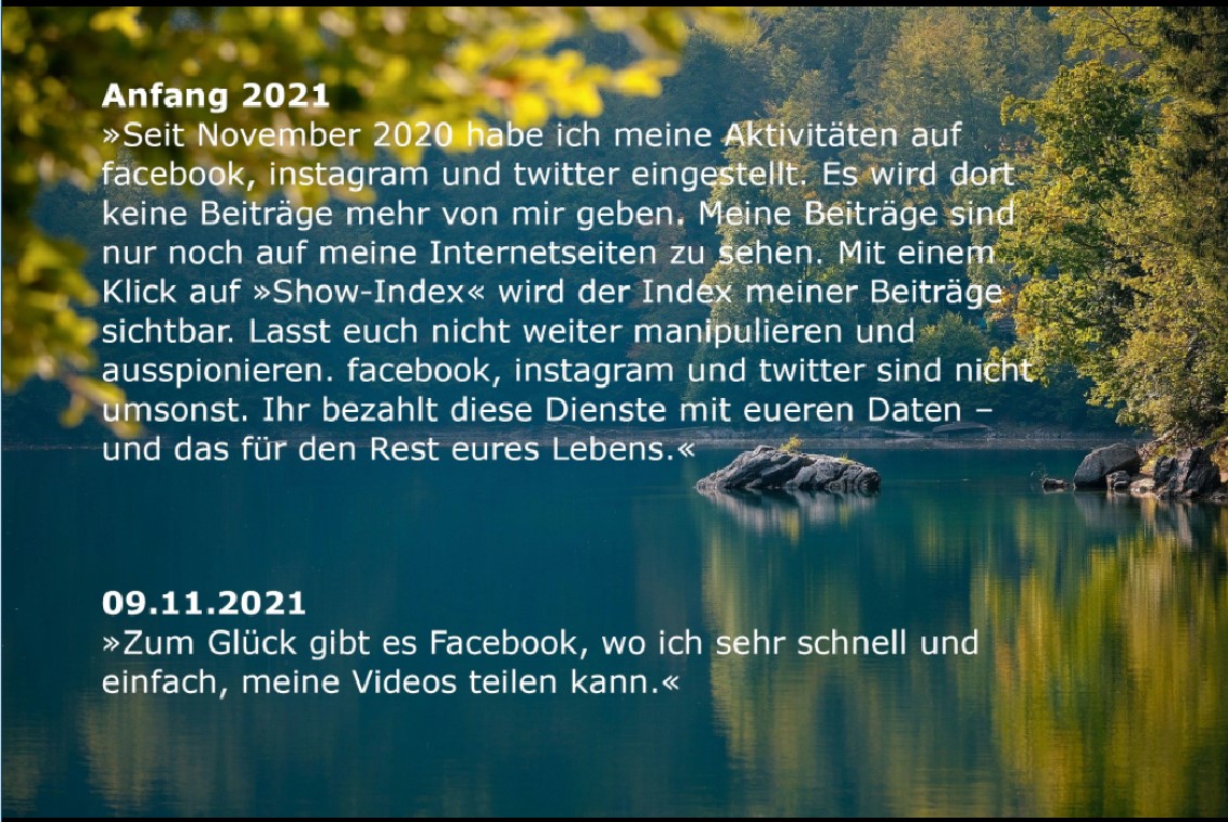 Post und Kommentare meines psychisch kranken Stalkers 