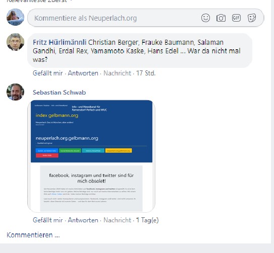 Post und Kommentare meines psychisch kranken Stalkers 