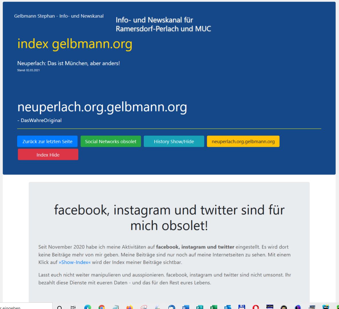 Post und Kommentare meines psychisch kranken Stalkers 
