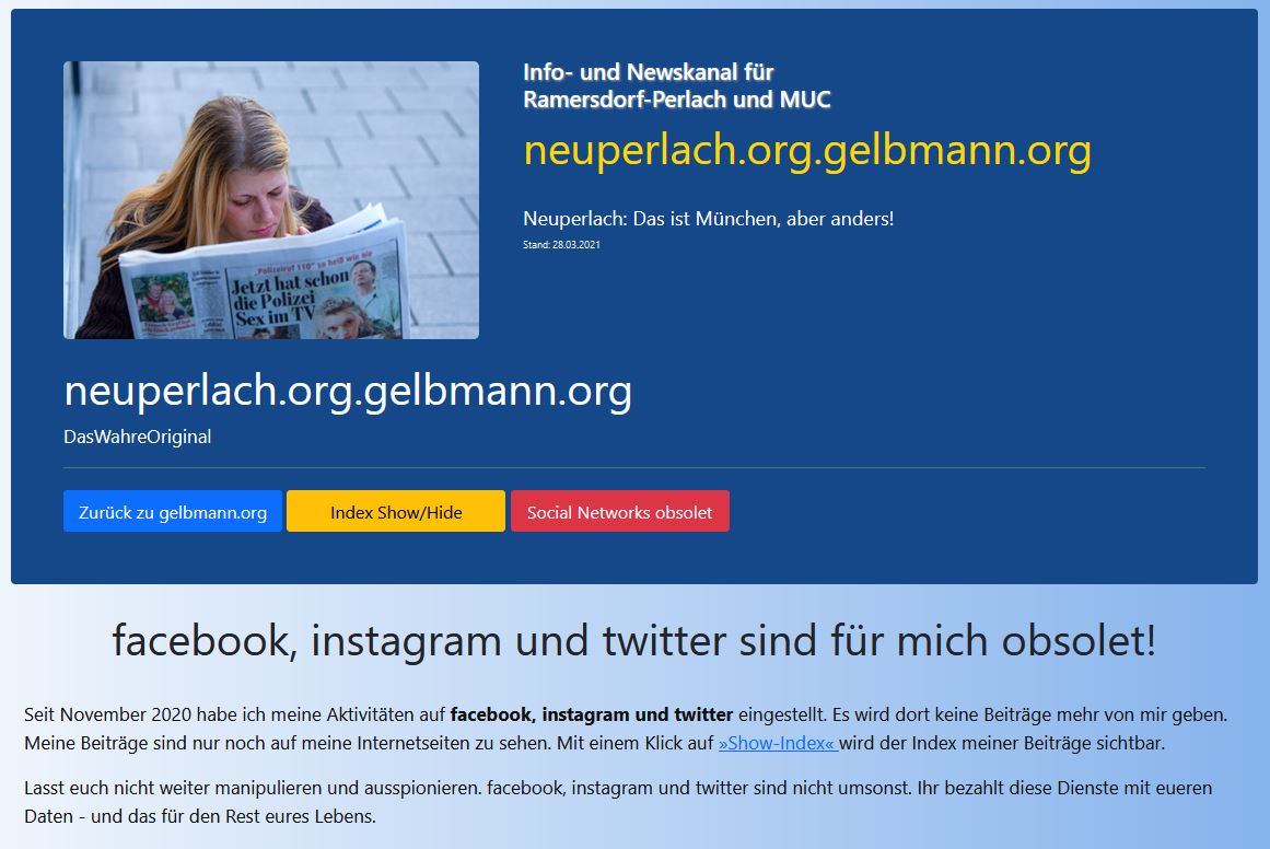 Post und Kommentare meines psychisch kranken Stalkers 