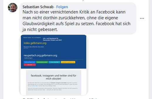 Post und Kommentare meines psychisch kranken Stalkers 