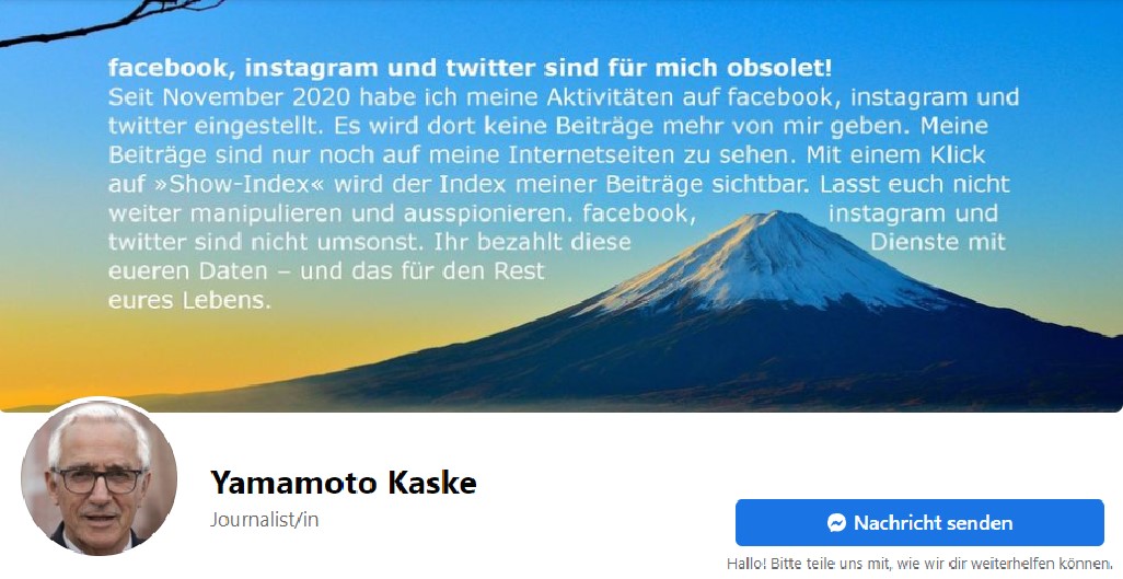 Post und Kommentare meines psychisch kranken Stalkers 