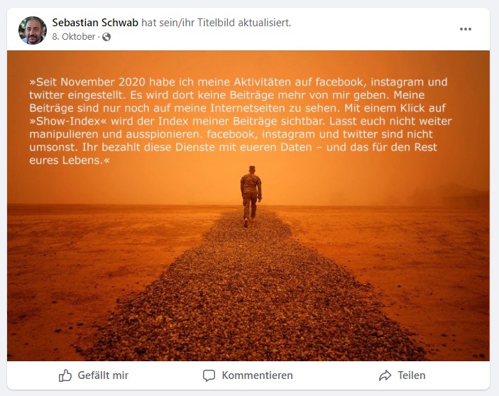 Post und Kommentare meines psychisch kranken Stalkers 