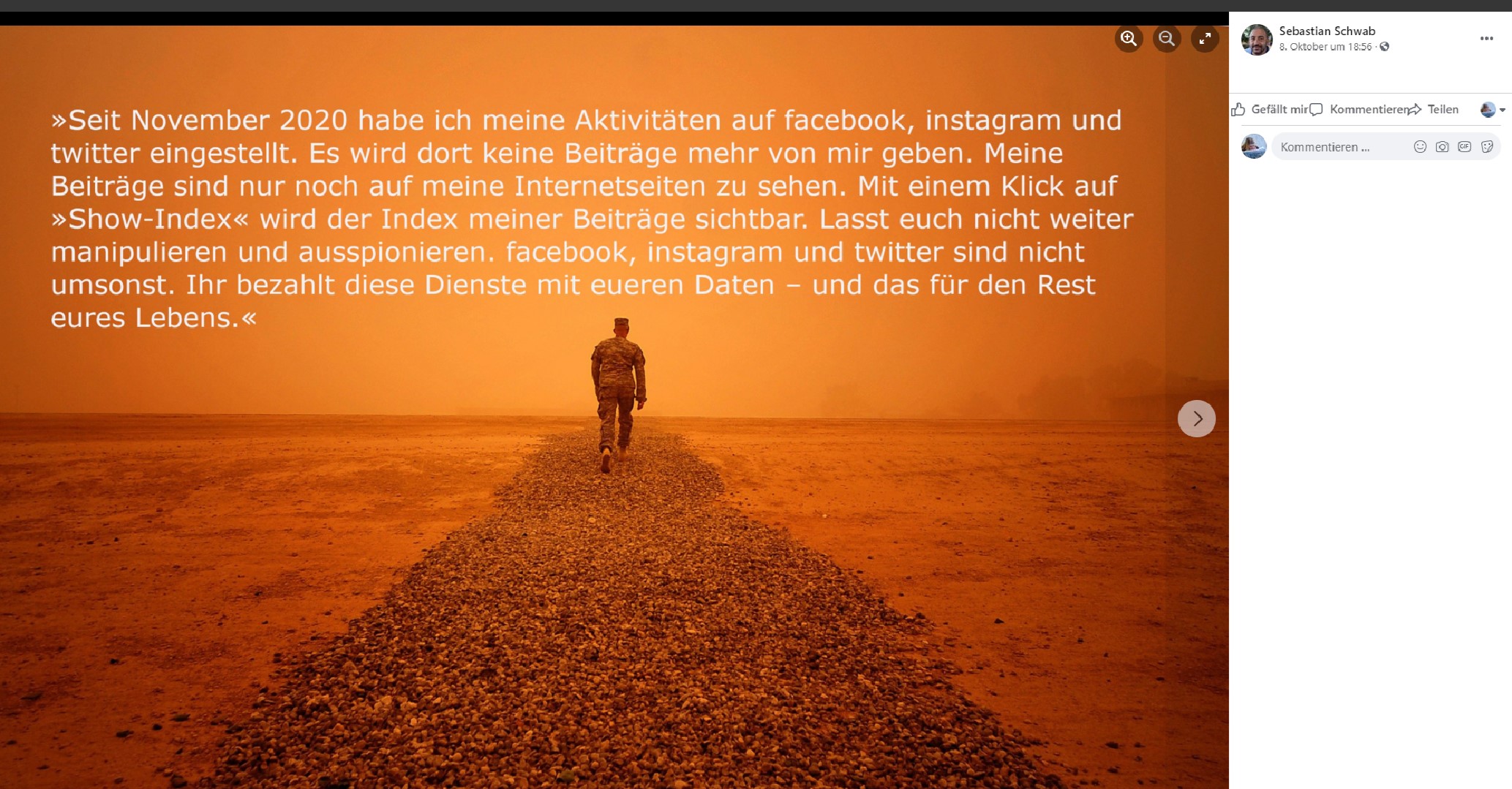 Post und Kommentare meines psychisch kranken Stalkers 